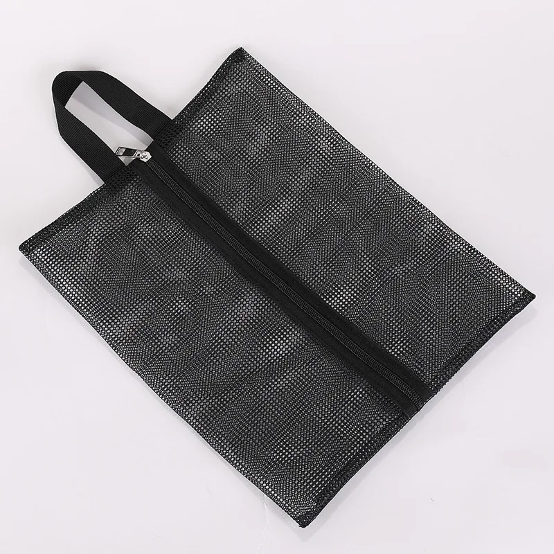 Cheap black gray breathable mesh dust storage storage shoe bag mesh bag for shoe