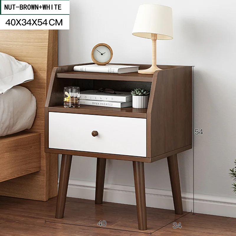 Один ящик, один витринный ночной столик, деревянный прикроватный столик