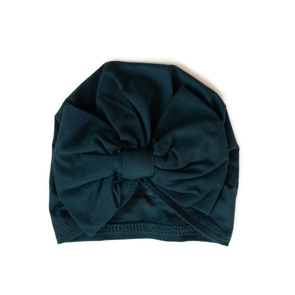 
High quality 100% cotton baby turban hats headband bow beanie 