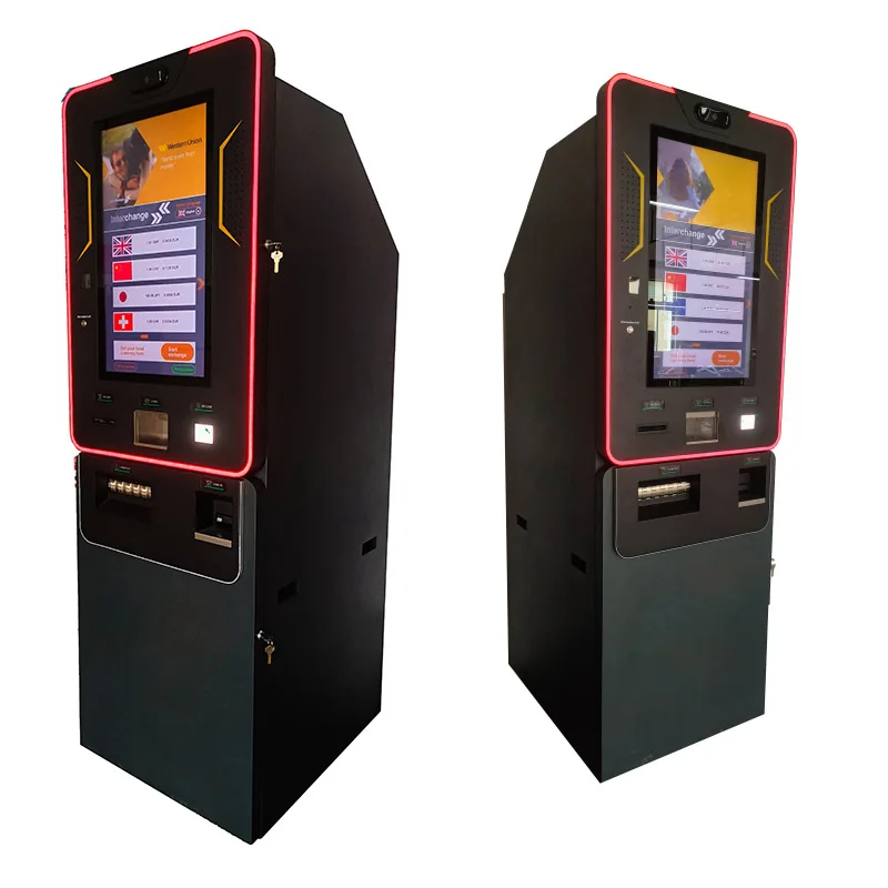 27-Inch Crypto Cash Dispenser Self-Service ATM & Currency Exchange Machine Payment Kiosk with SDK Function