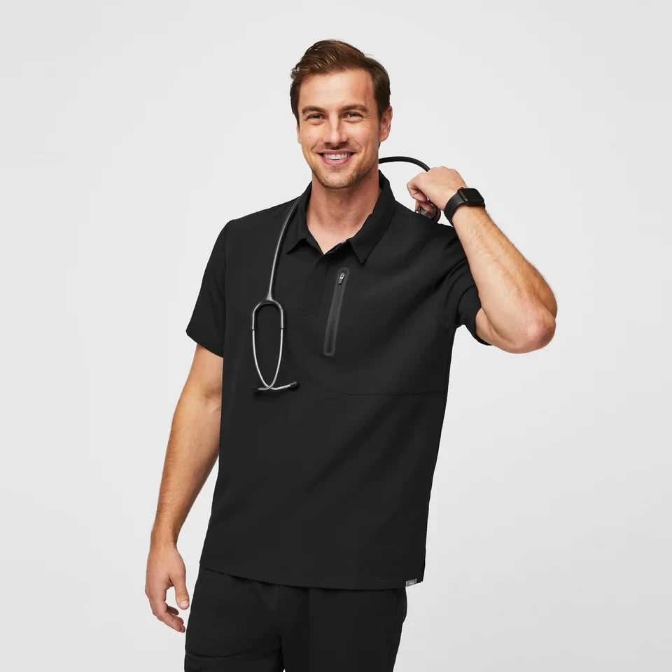 Bestex Custom Logo Scrub Suit For Men Short Sleeve Top Scrubs Sets Designer Medical Scrubs Uniform