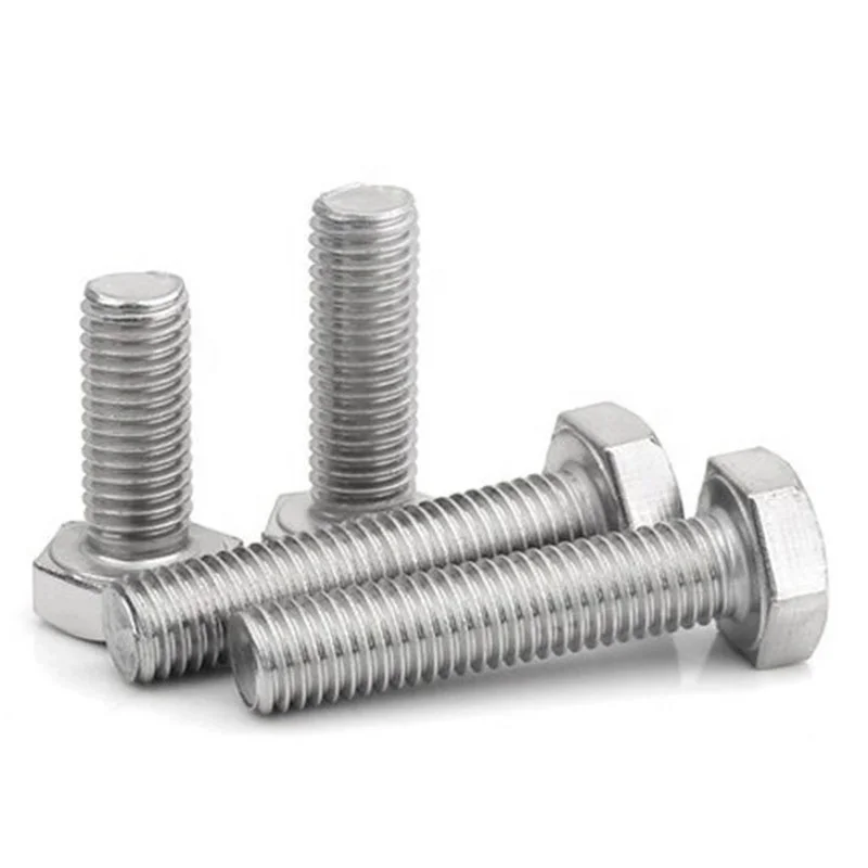 China Wholesale DIN933 DIN931 Stainless Steel Thread Bolt Heavy Hexagon Hex Head Nut and Bolt