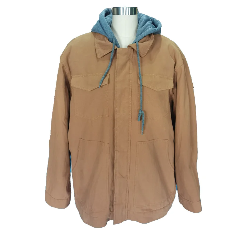 Man Canvas Jacket with Sherpa Lining