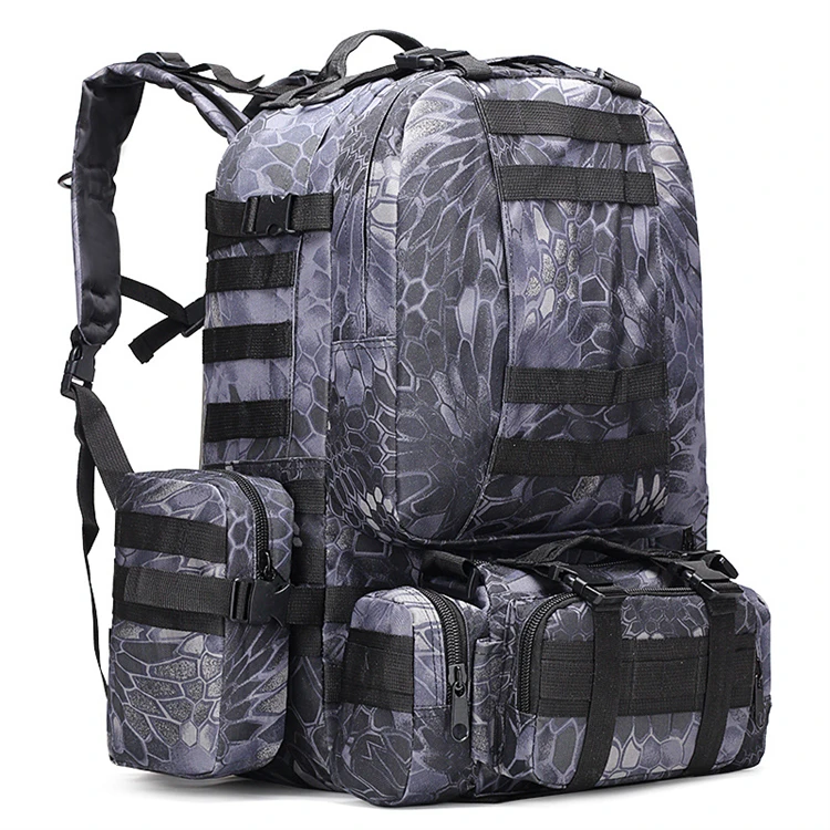 Top Quality 1000d Cordura Waterproof Outdoor  Large Capacity Hiking 60l  Backpack