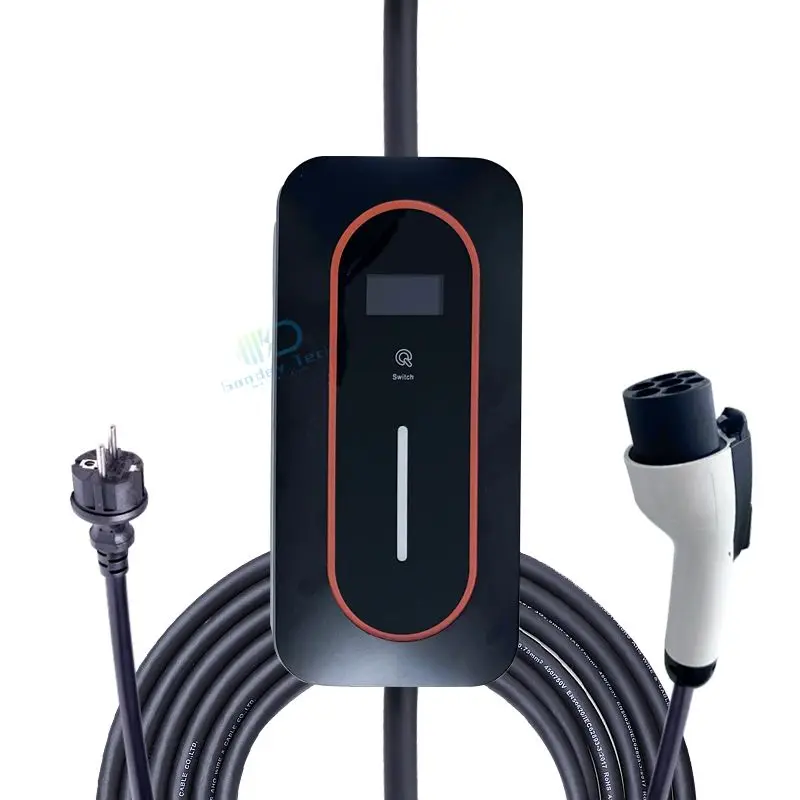 OEM ODM  Electric Vehicle  EV Car  Portable Charger IP65  3.5KW 7KW 16A 32A Type 1 Type 2 GB/T For Home