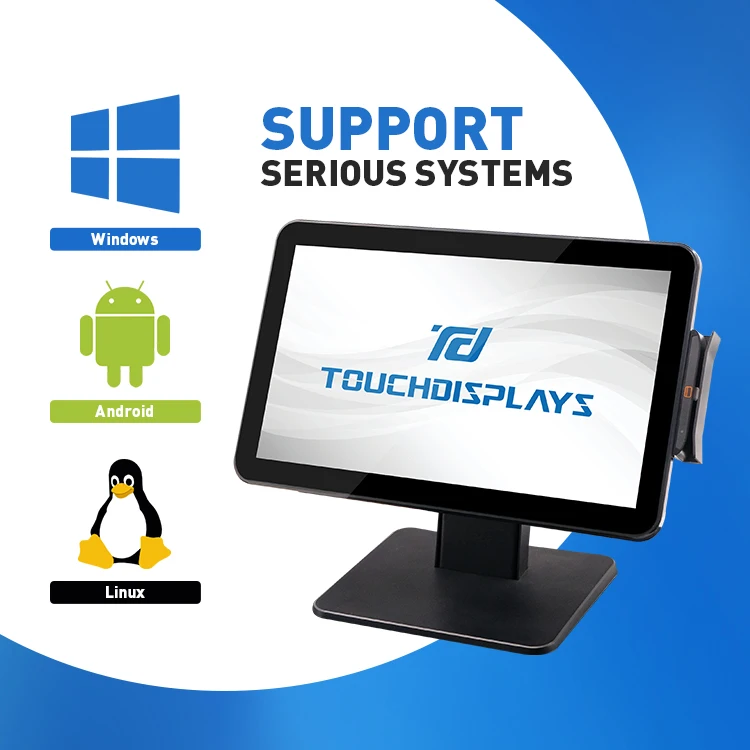 15.6 Inch Flat Screen Android Rk3288 EPOS System wifi desktop pos system machine terminal