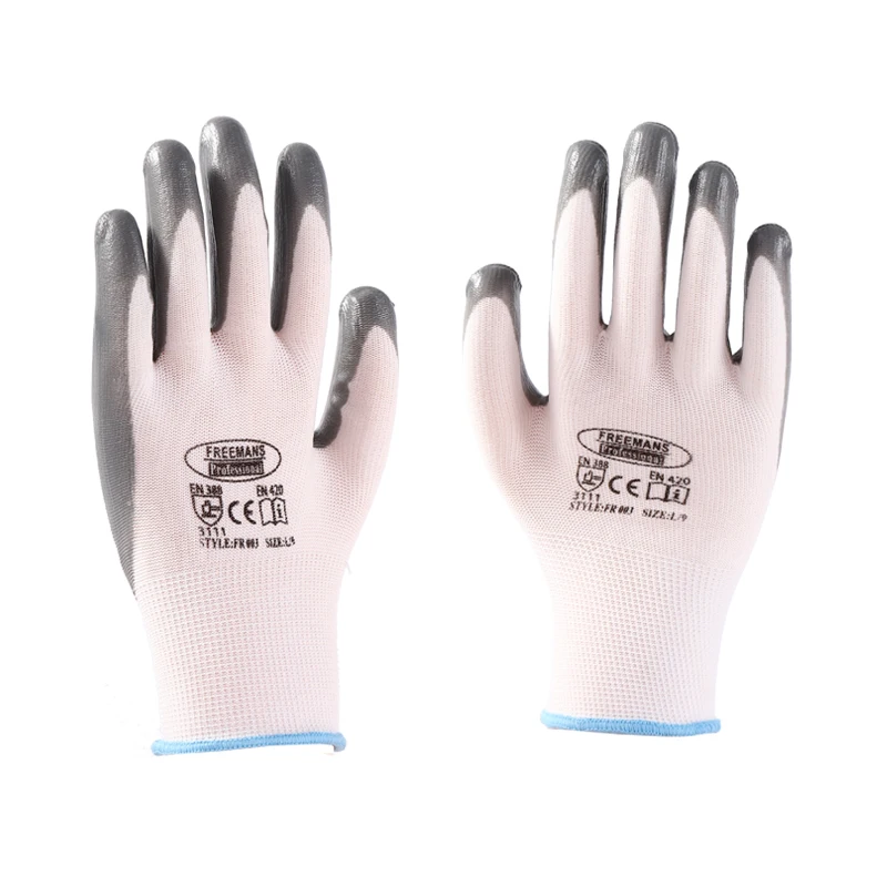 Competitive Price Work Protective Rough Thick Nitrile Coated Gloves