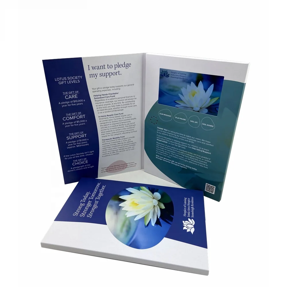 Производитель Шэньчжэнь видео брошюры для рекламного плеера с ЖК-дисплеем 5,0 дюйма