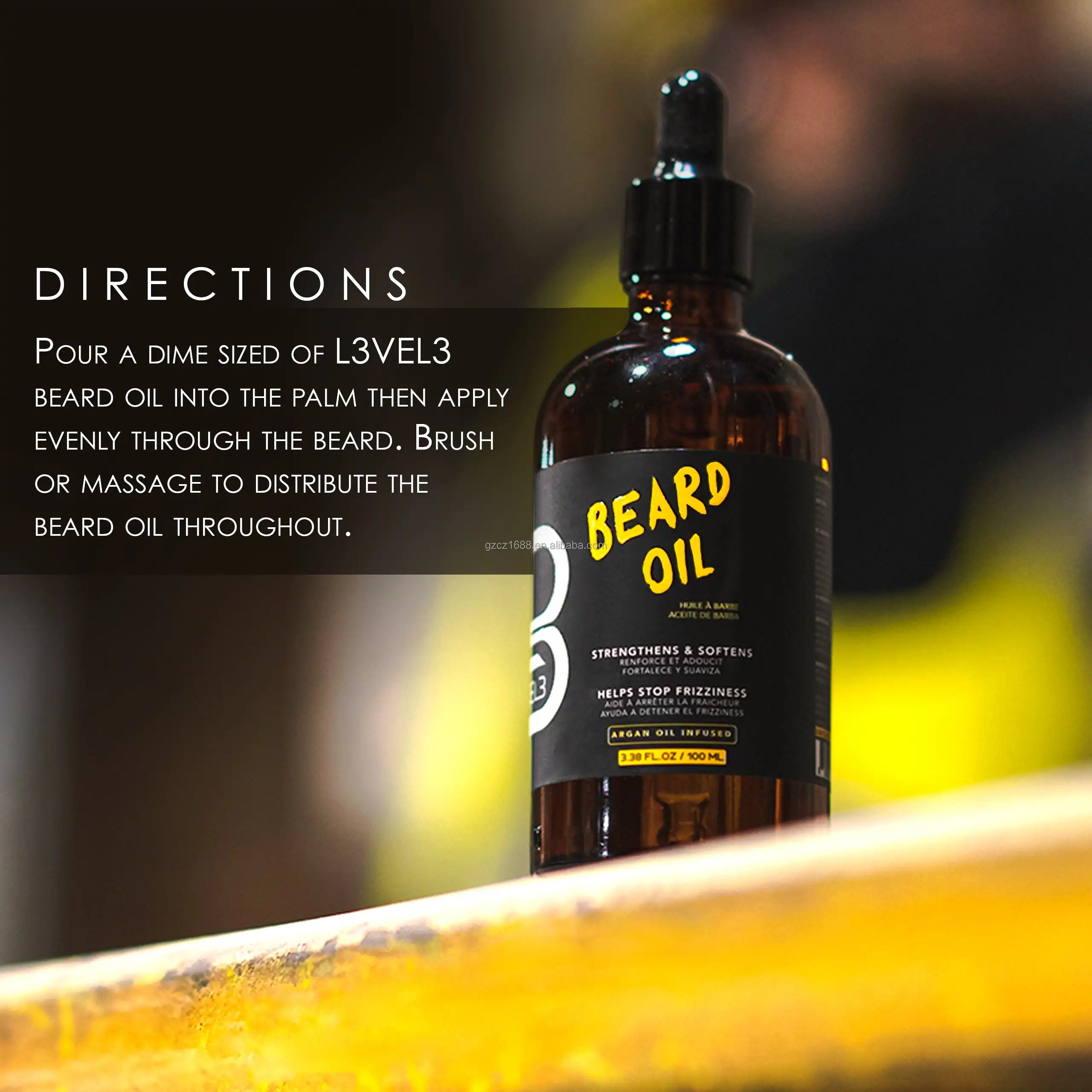 Professional supplier hot selling Facial Hair Beard oil With Biotin Caffeine private label men beard growth oil