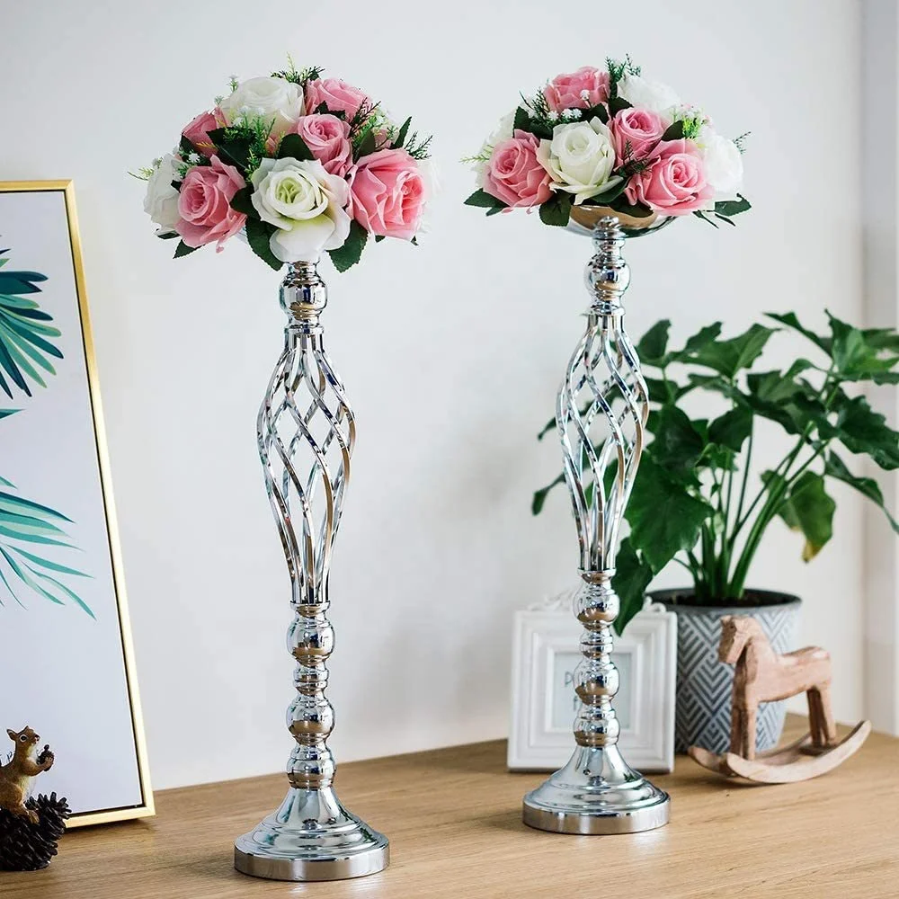Wedding flower vessel Gold iron vases vases for wedding center piece