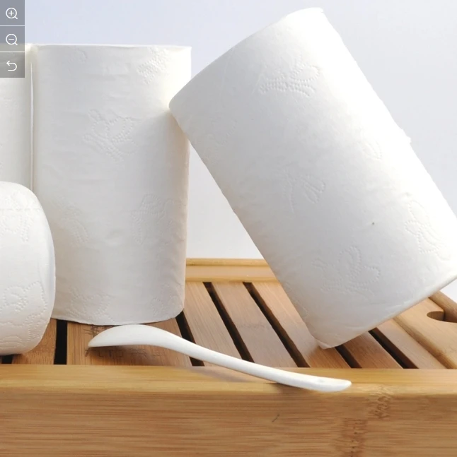 White Bleached Environmental Friendly Tree Free Bamboo Pulp Toilet Tissue Toilet Paper