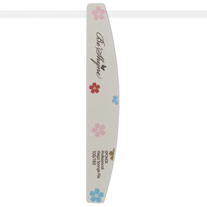 High Quality OEM Custom Printing Logo sponge nail  file buffer Washable reused emery Nail File