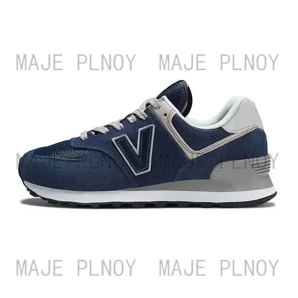 New 574 Athletic Mens Luxury Casual Shoes Navy Blue Burgundy White Core Designer New 574 YURT Sneakers Man shoes