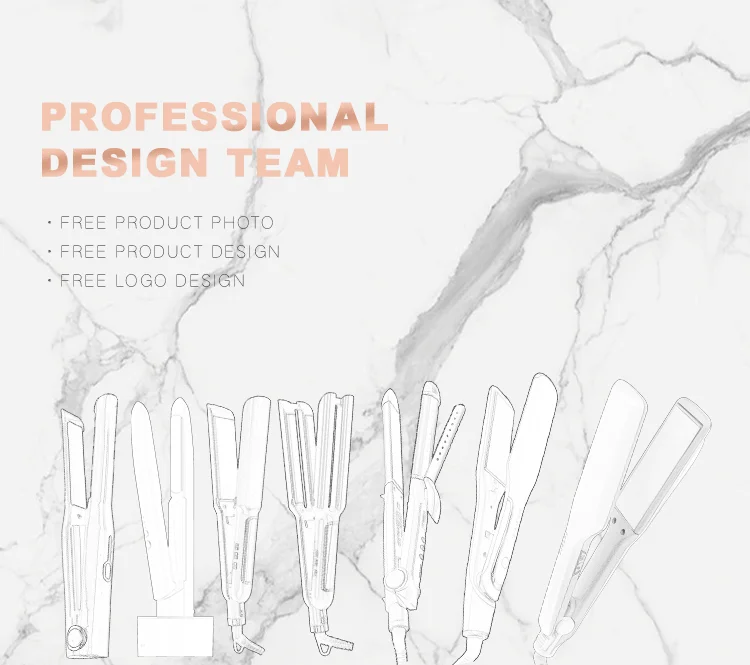 Wholesale Custom Flat Iron Fashion fast heating Hair Straightener for Household