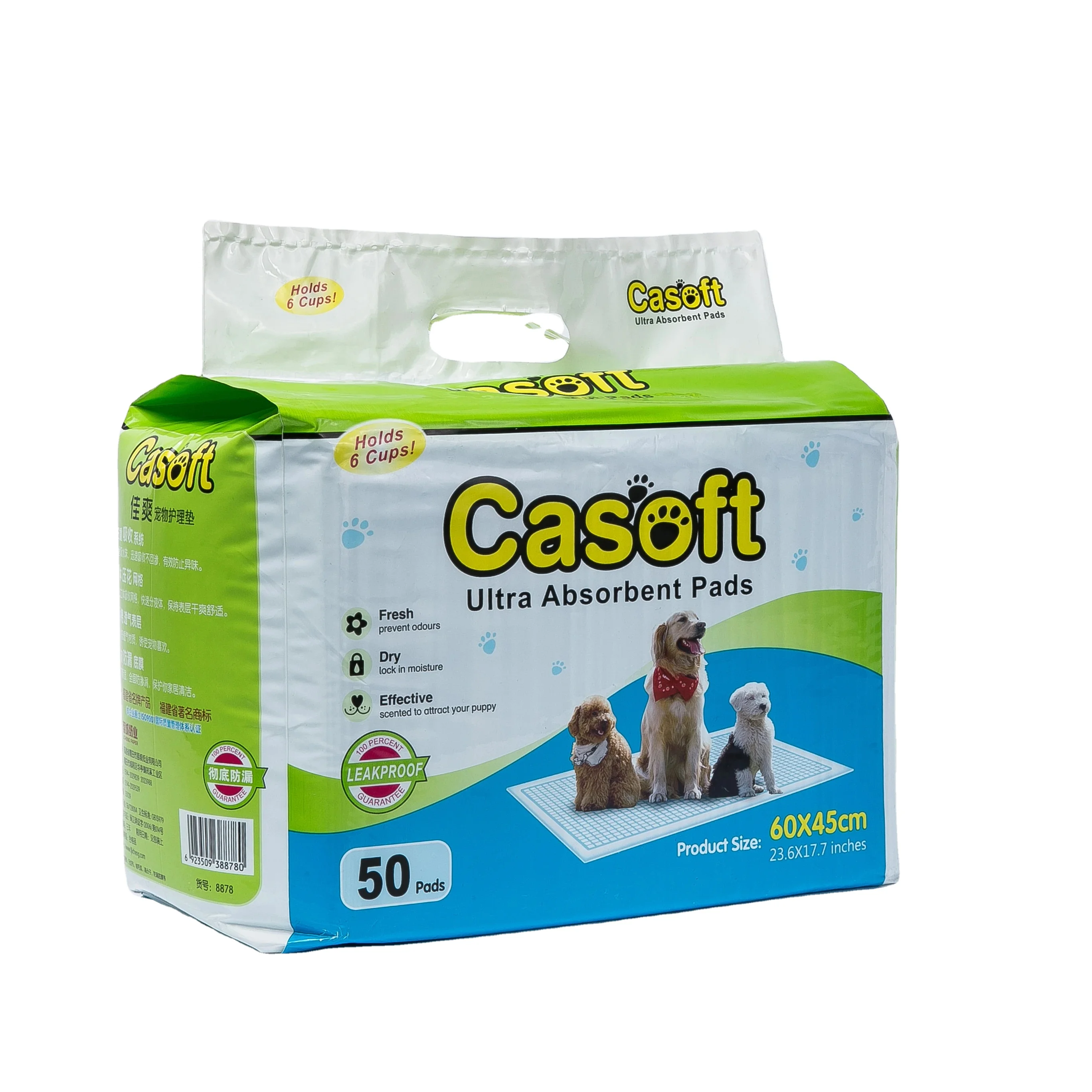 33*45cm 45*60cm New Style Pet Training Pads Bamboo Charcoal Fiber Pet Puppy Dog Pee Pads