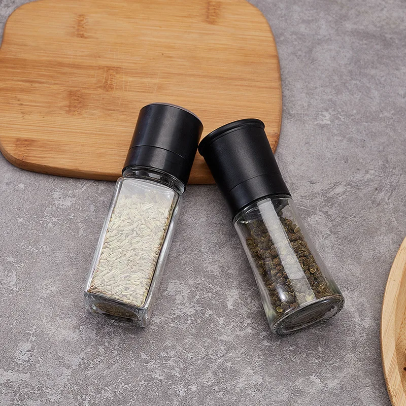 Spice Herb Tools Refillable Manual Commercial Dry Spice Grinder Seasoning Bottle Sea Salt And Pepper Grinder