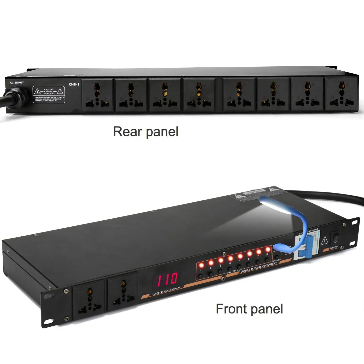 BMG PSS-003 8 Channel High Quality Controller Independent Air Switch Power Sequencer Outlet Socket Control