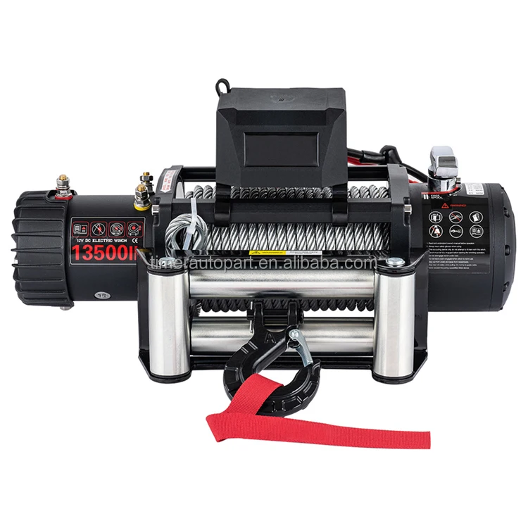 Heavy Duty 4X4 Overland Suv Car Truck Utes Offroad 12 Volt Electric Winch Field Rescue Winch Worm Gear With Remote Controller