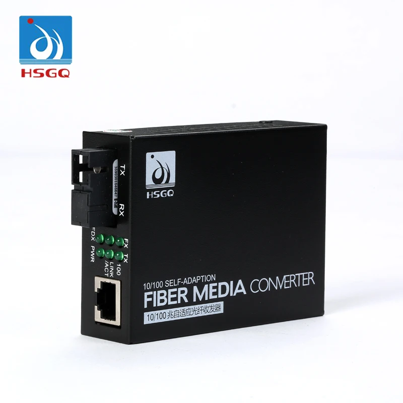  HSGQ-M001 10/100M 20KM SC волоконно-оптический медиаконвертер GPON 4