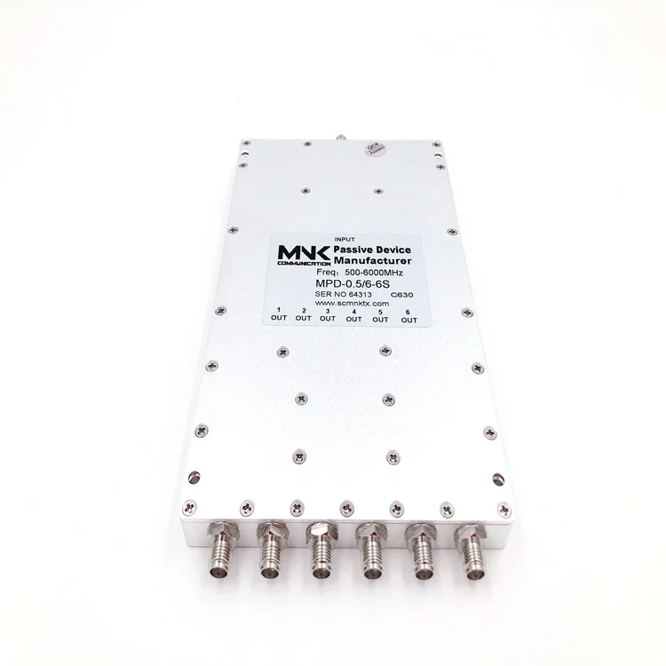 SMA-F 500-6000MHz 6 Way power divider microstrip 0.5-6G 6-Way Wilkinson Splitter distributor combiner