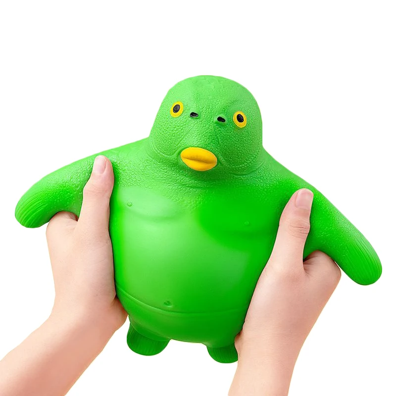 Wholesale TPR Sand Filled Green Fish Stress Relief Ball for kids Green Fish Novelty Party Props Fidget Squishy Toys