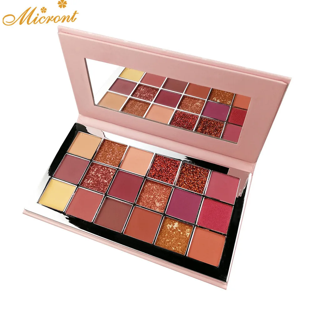 Custom your logo makeup beauty eyeshadow palette low moq 18 colors matte eyeshadow palette private label