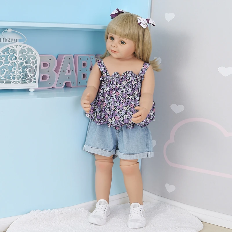 NPK 85CM Original Masterpiece Doll Huge baby toddler girl lifelike artist desgin ball jointed real age2 dress model collectible