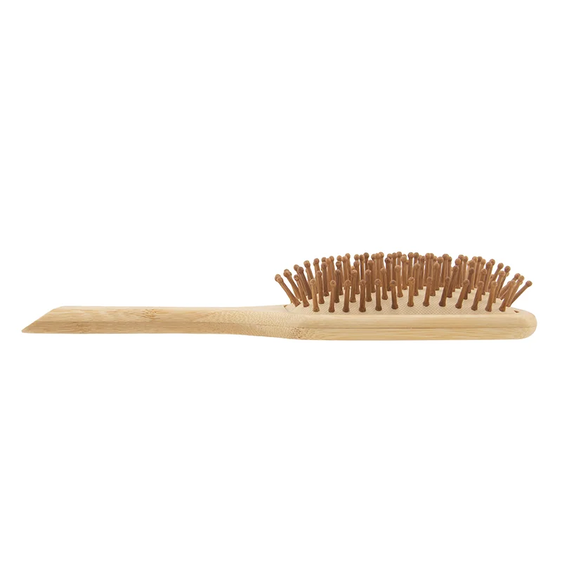 100% Natural Eco Friendly Organic Bamboo Wood Bristle Brush Adult Child Baby Bamboo Wood Paddle Hair Brush