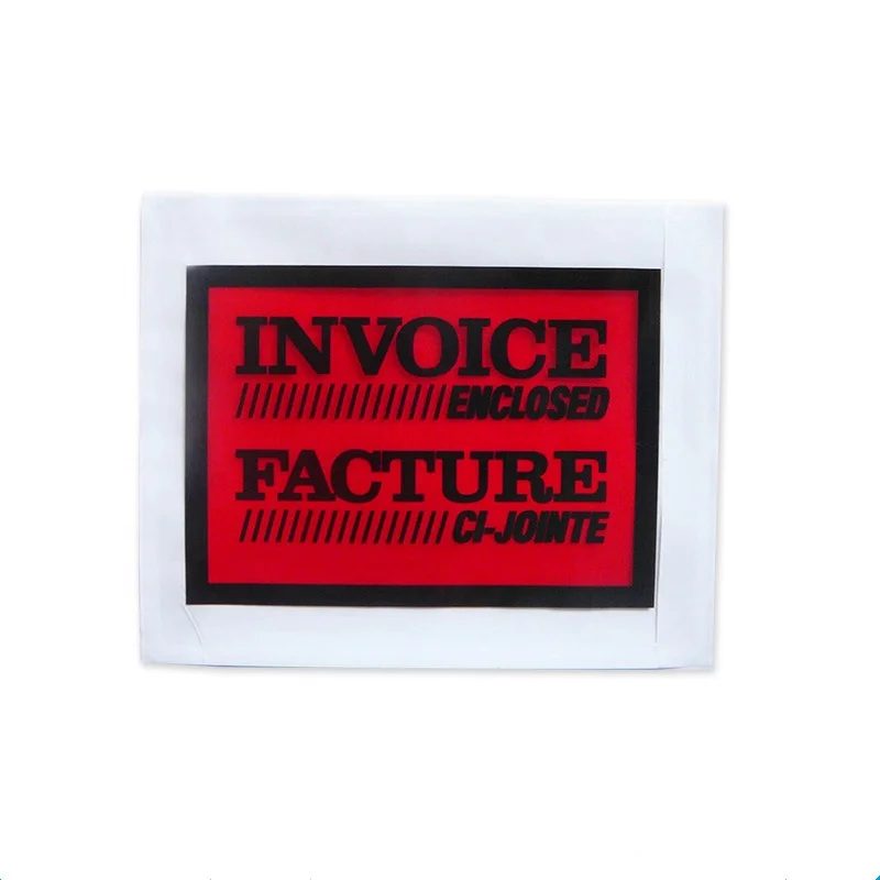 Customized printing packing list envelope for mailing using