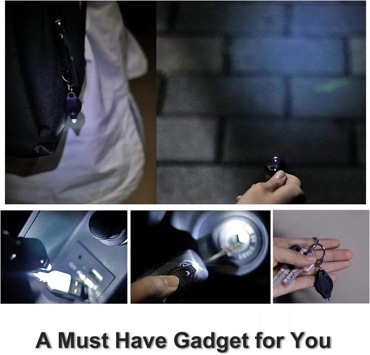 Alonefire F6 LED Mini Night keyhole Keychain light Cool Portable Gift flashlight Emergency lighting backup Key chain Child lamp