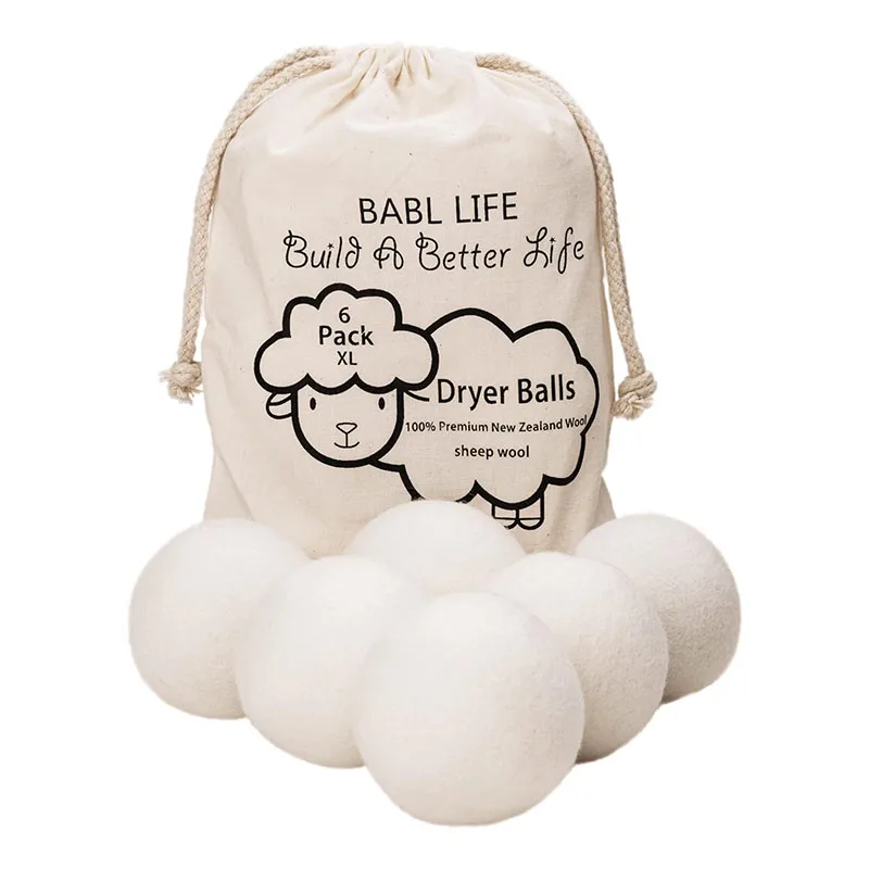 wholesale Natural Wool Dryer Balls for Laundry Washing Machine Organic Laundry Ball