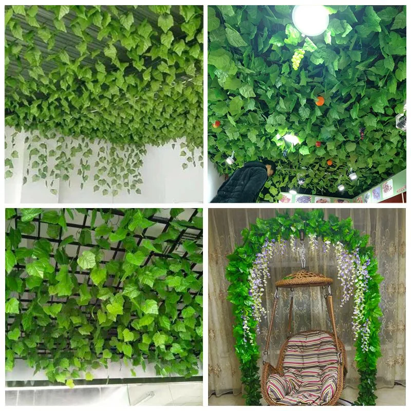90 three dimensional color  begonia leaves boston ivy artificial hanging vines artificial hanging plant