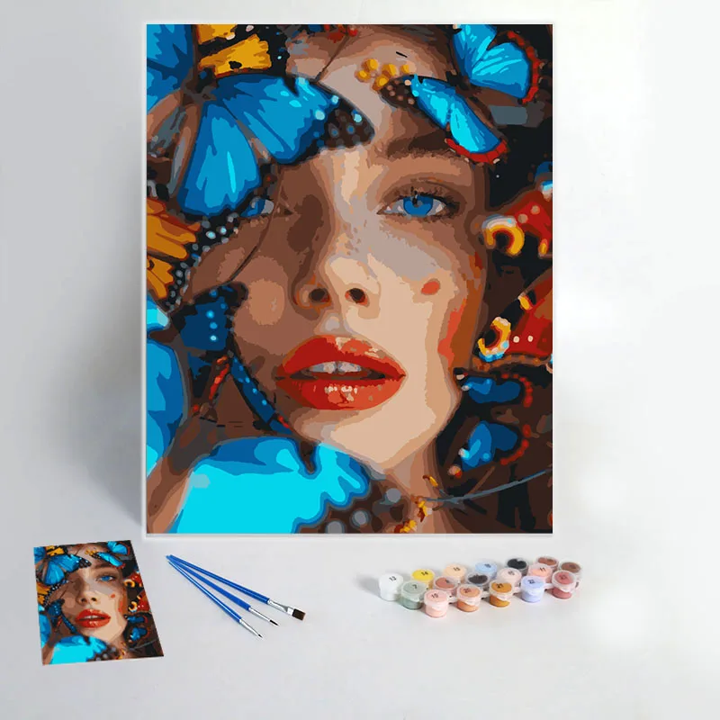 Wholesale Painting By Numbers For Adults Relax Paint By Numbers Kit Fun To Paint Beauty And Butterflies