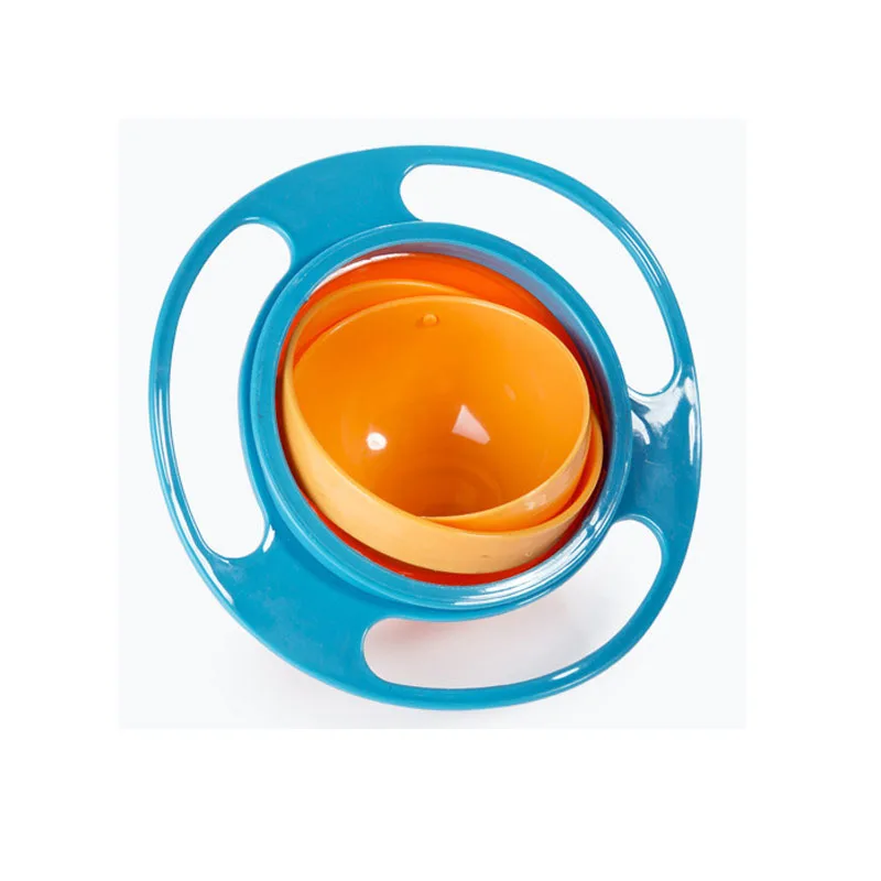 F2-523 New design 360 Rotate Spill-Proof Solid Feeding Dishes, Universal Gyro Bowl Children Rotary Balance Novelty Umbrella 3