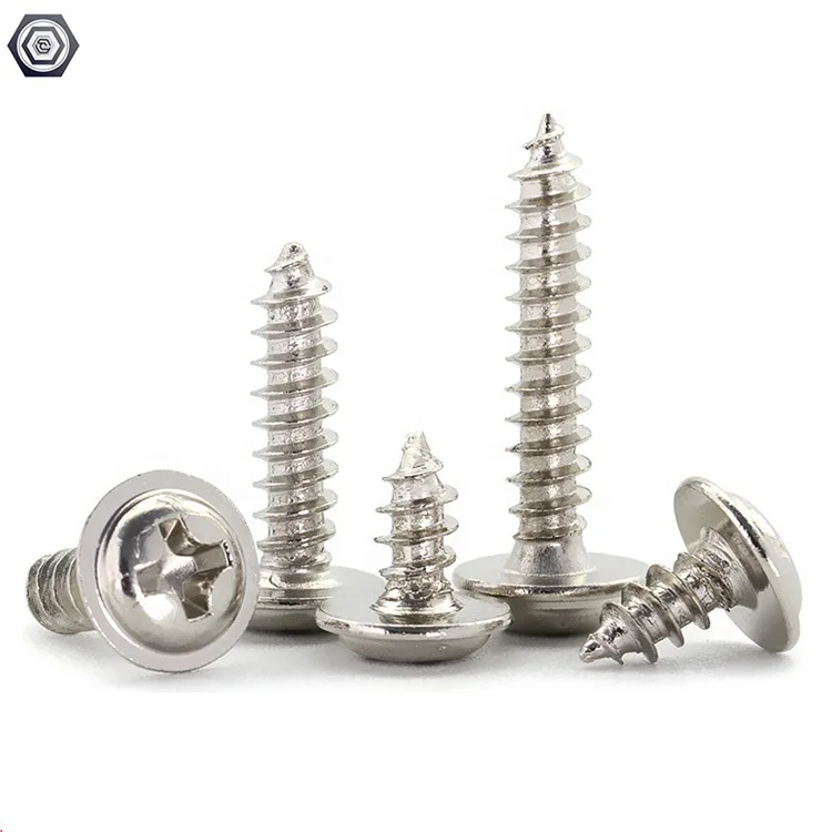 Stainless Steel Cross Round Head Pan Head Self Tapping Screws and Phillips Drive Self Tapping Cap Screws