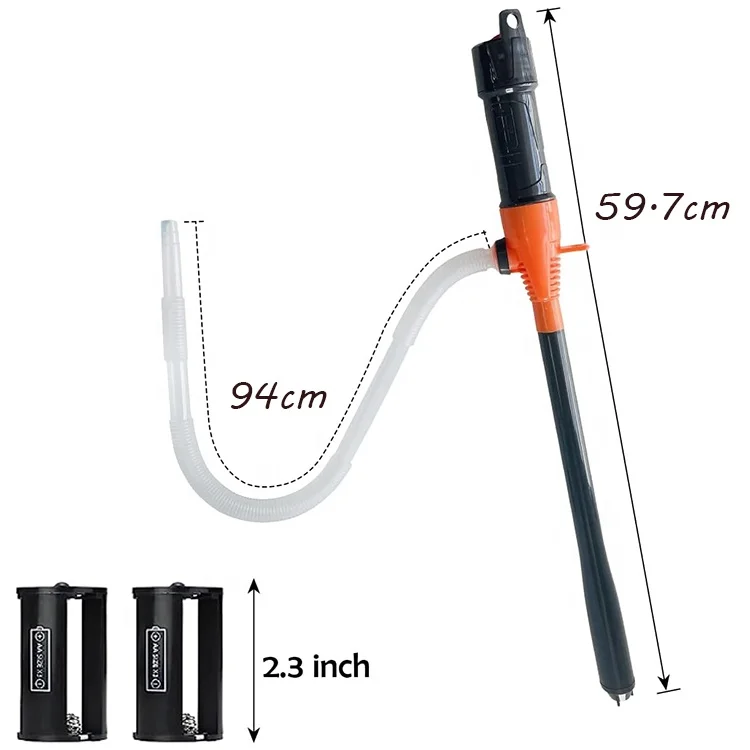 Plastic Siphon Liquid Extractor Pump Battery Operated Cordless Electric Liquid Transfer Pump for Water Oil