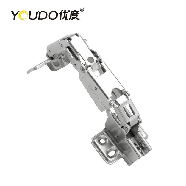 YOUDO Furniture Hardware 165 Degree 130g Iron Stock Hinge Soft Colse Best Price 4 Holes Hydraulics Cabinet Hinges