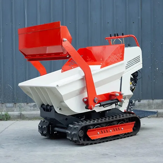 mini track driving dumper truck mini crawler small dumper 500kg 1000kg loading