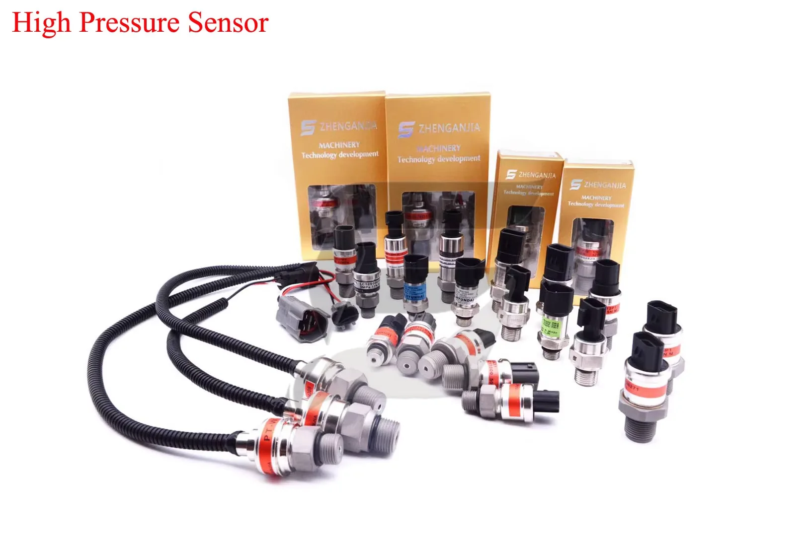 499000-6160 499000-6131 499000-614 Common Fuel Rail Pressure Sensor For Truck Engine 4HK1 6HK1