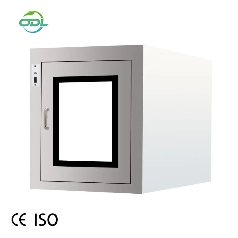 Static Pass Box Painted Cold Rolled Steel Interlocking Door System Clean Room Equipment