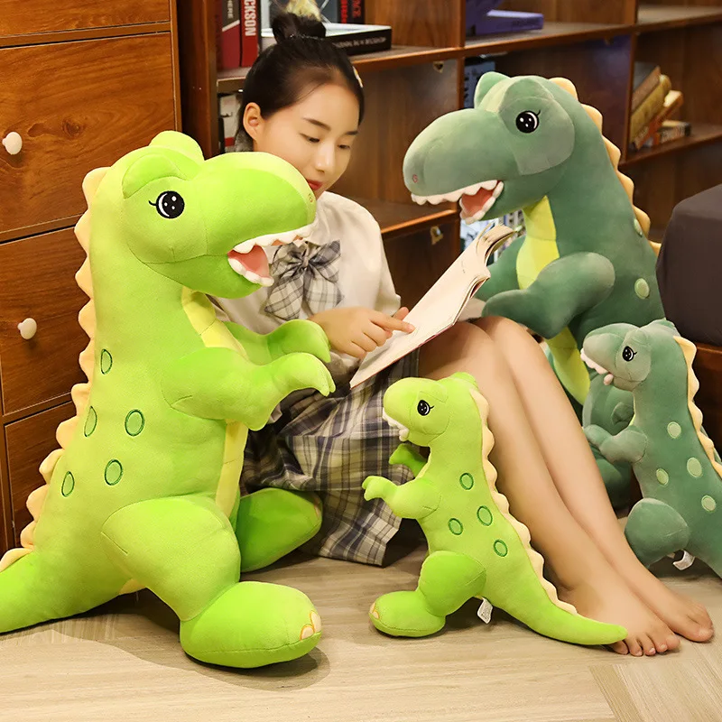 45-90CM Lovely Dinosaur Plush Toys Super Soft Cartoon Stuffed Animal Dino Dolls for Kids Baby Hug Doll Sleep Pillow Home
