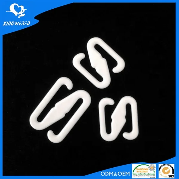 Nylon coated metal bra strap adjustable Z hook swan hook