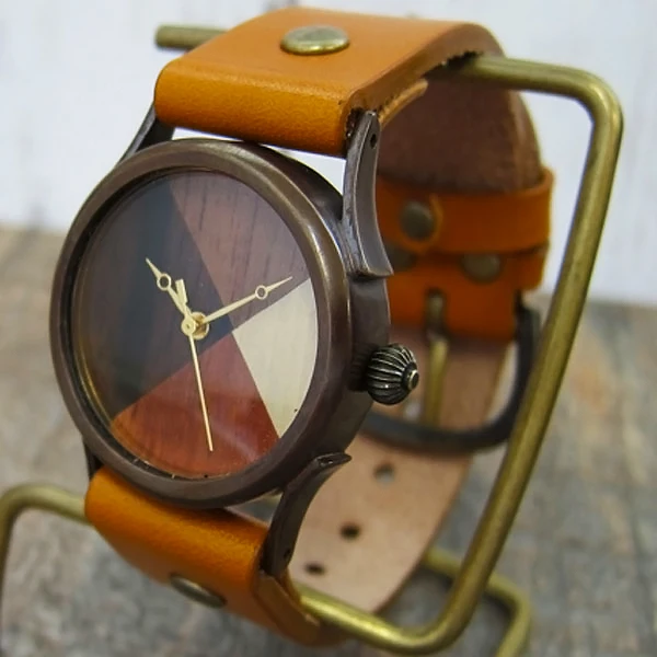 
Natural wood no waterproof women Japan custom dial hand watch for girl 