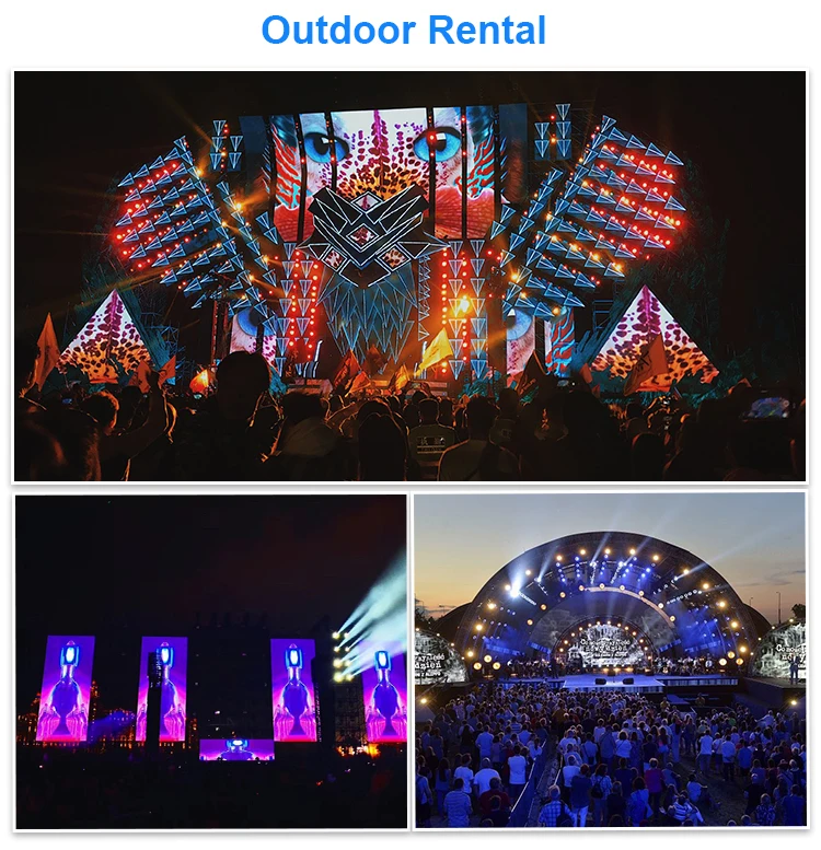 High Resolution LED Video Wall 5x3 Complete System P3.91 P4.81 Rental LED Display Cheap Outdoor Indoor LED Video Wall