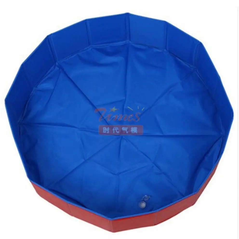 Collapsible Dog Spa Blue Large Inflatable Folding Portable Foldable Pvc Plastic Bath Dog Pet Water Swimming Float Pool For Dogs