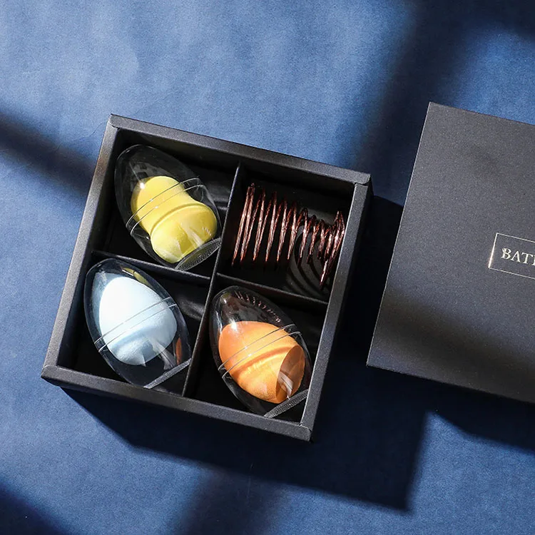 fashionable makeup sponge  set makeup sponge blender private label ready to ship