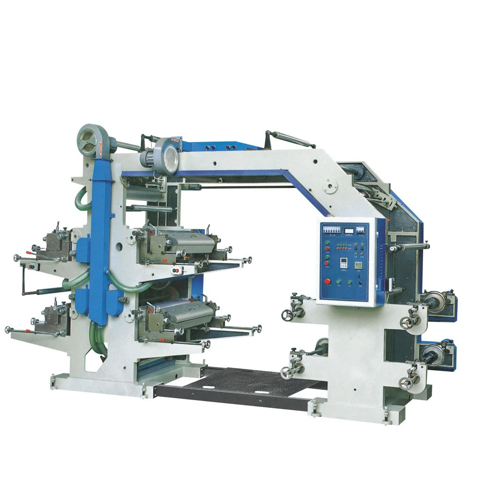 high speed central drum ceramic roller 2 4 6 8 colors stack type flexo printing machine manufacturers