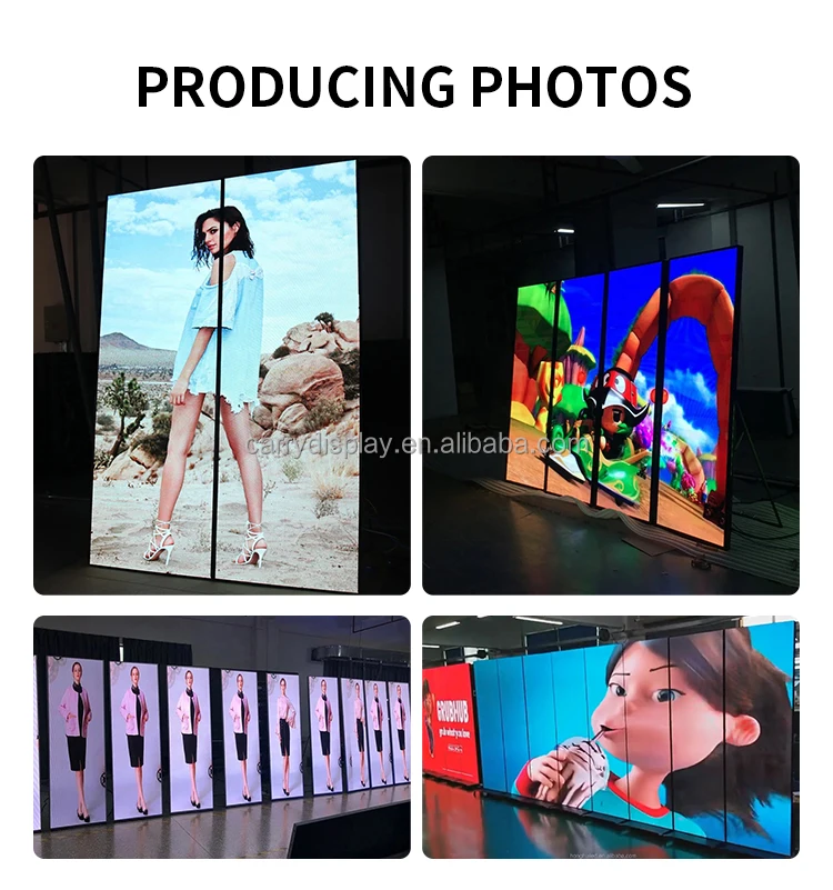 Outdoor Advertising Display Standing LED Poster P2.5 Full Color CE ROHS FCC 6500cd/sqm 640x1600