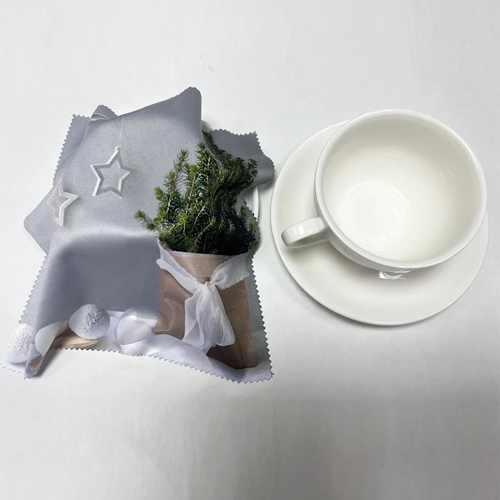 Multi custom design Handkerchiefs silk jewelry soft fabric cleaning cloth microfiber towel eyeglasses lens cleaning cloth