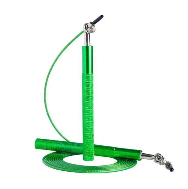 High-Speed Aluminum Metal Heavy Exercise Jump Rope Sweatband with Steel Wire for Speed Jump and Skipping Fitness Equipment